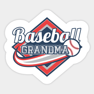 Mother's day Baseball Grandma Birthday Gift Sticker